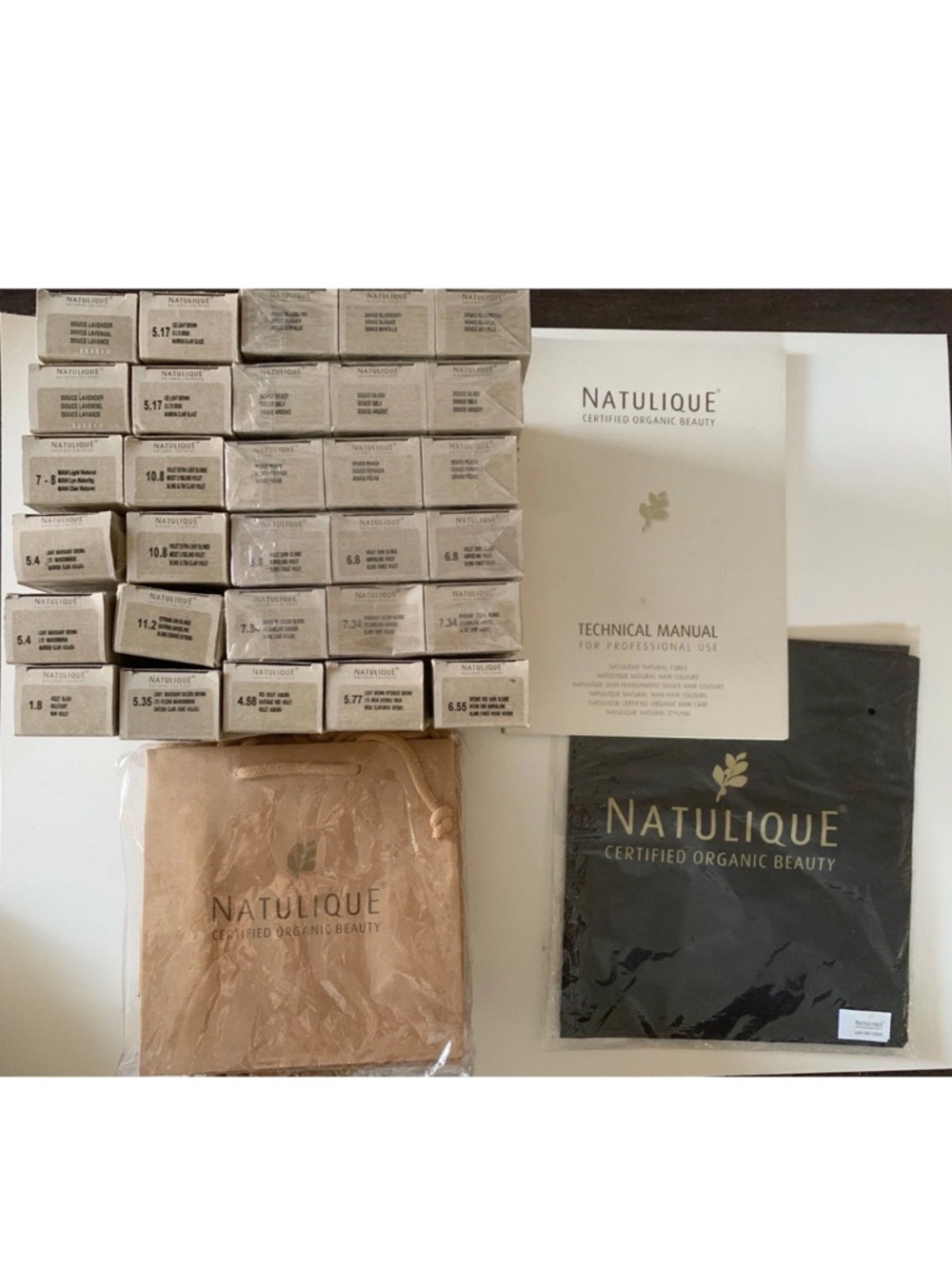 Natulique Hair Color Wholesale Lot-30 Boxes Of Color- Manual- Cape More Low Tox